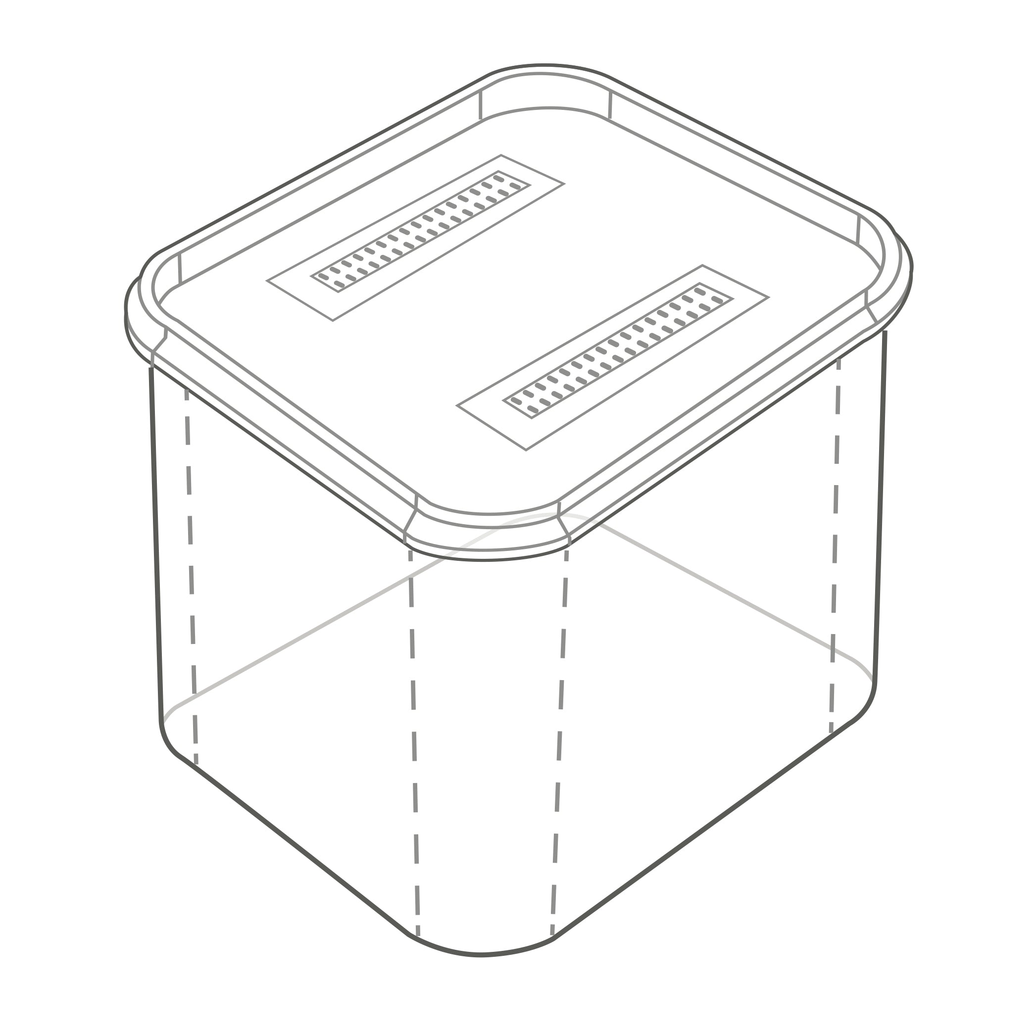 Microbox - Square (5L) Box of 10 Units
