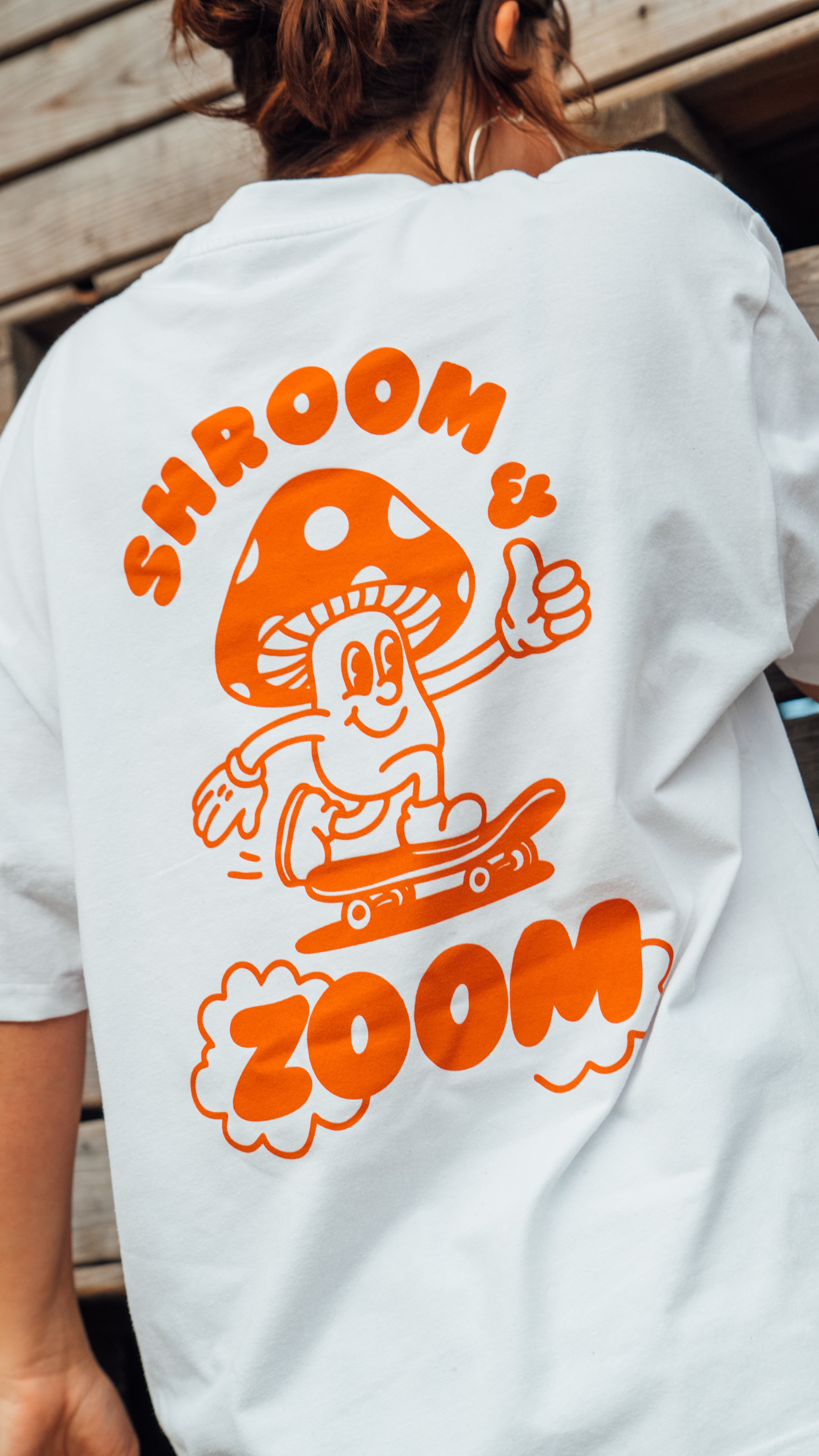 Shroom & Zoom White Tee