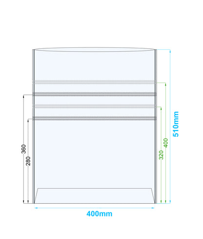 Growing Bag, PPD (0.06mm), Zipper Filter Top, Bottom Gusset, 40x51cm