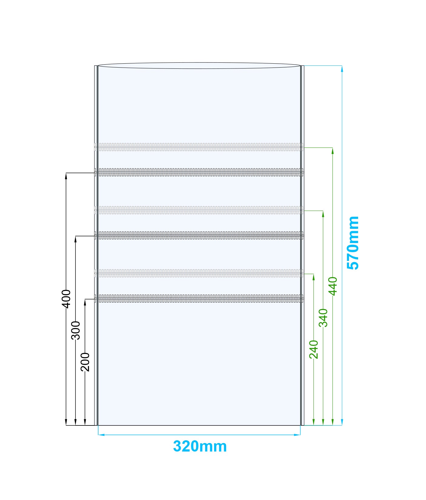 Spawn Bag, PPD (0.075mm), Zipper Filter Top, No Gusset, 32x57cm
