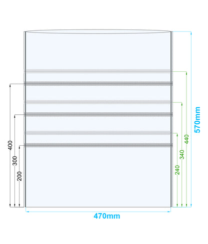 Spawn Bag, PPD (0.075mm), Zipper Filter Top, No Gusset, 47x57cm